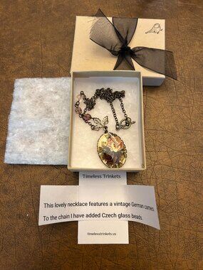 Timeless Trinkets German Cameo Necklace